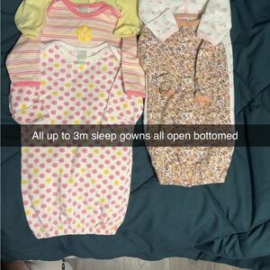 Floral and Striped Kids Pajamas Set